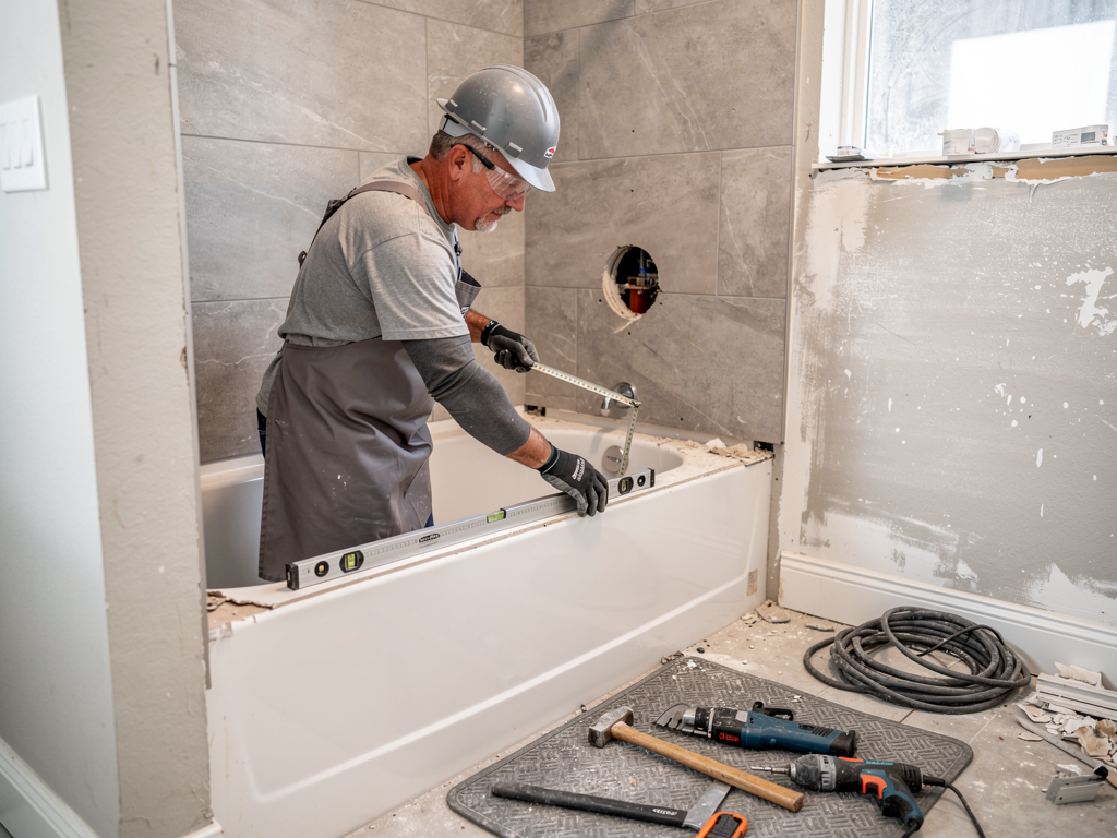 Tub-to-Shower Conversion